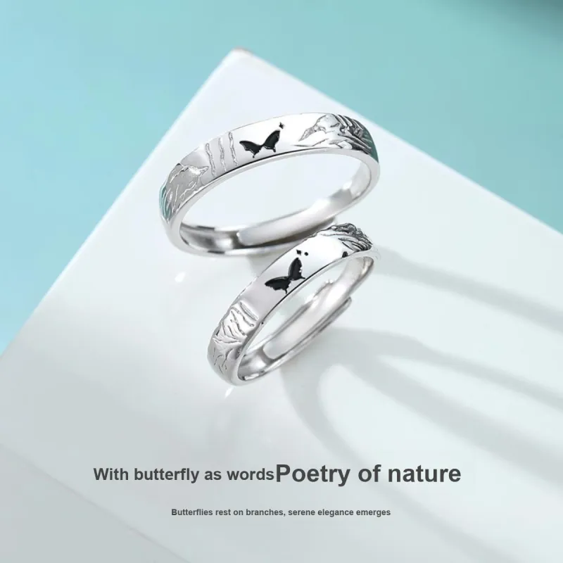 WINY S 999 Fine Silver With Certificate Rings Unisex Silver-3