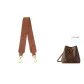 3.8cm-Width Brown 66cm Cow Leather Shoulder Strap