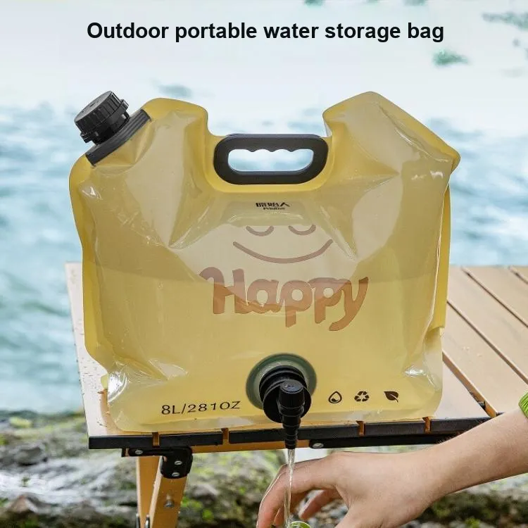 Primitive Outdoor Water Equipment Leather Water Bag/Water Bladder 8L Camping, Hiking, And Picnic Gear PE-2
