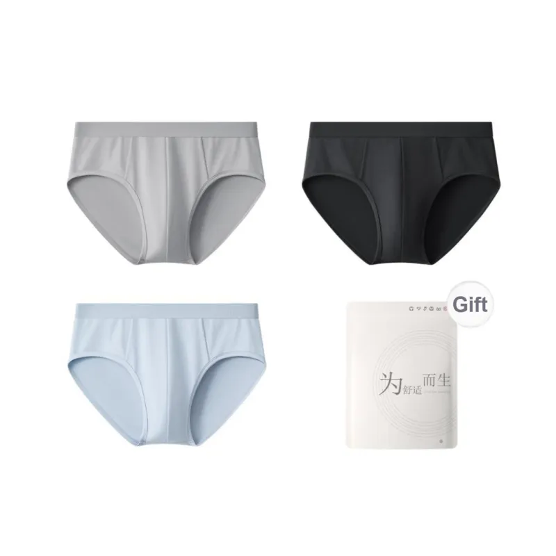 Red Bean Underpants Men's Shopping Bag 3 Pack-0