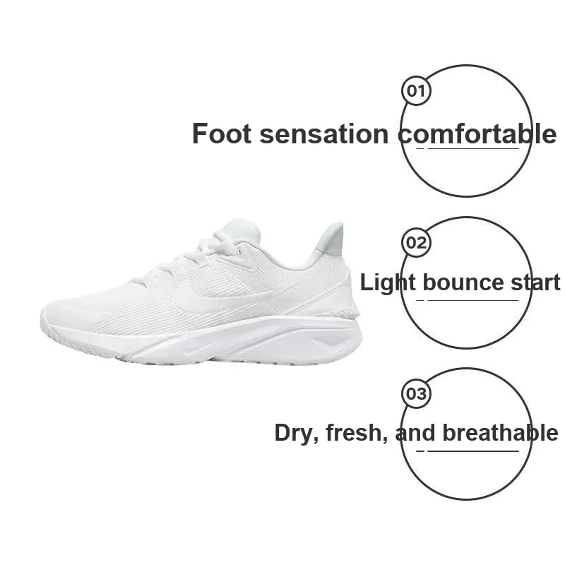 Nike Star Runner 4 GS 'Triple White'-1