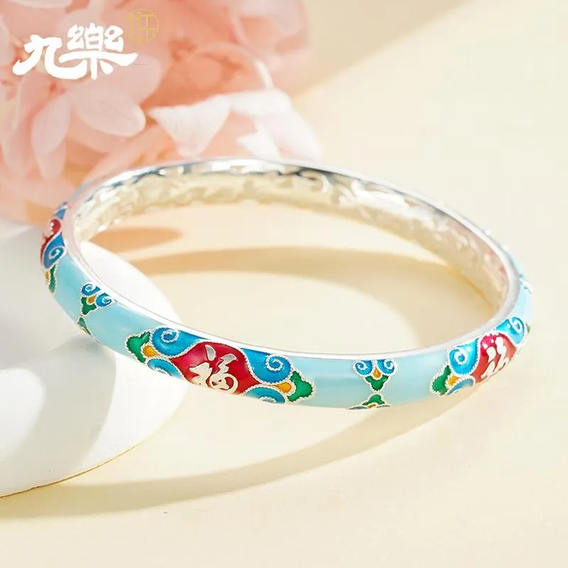 Nine Music 999 Fine Silver Bangles Women's-2