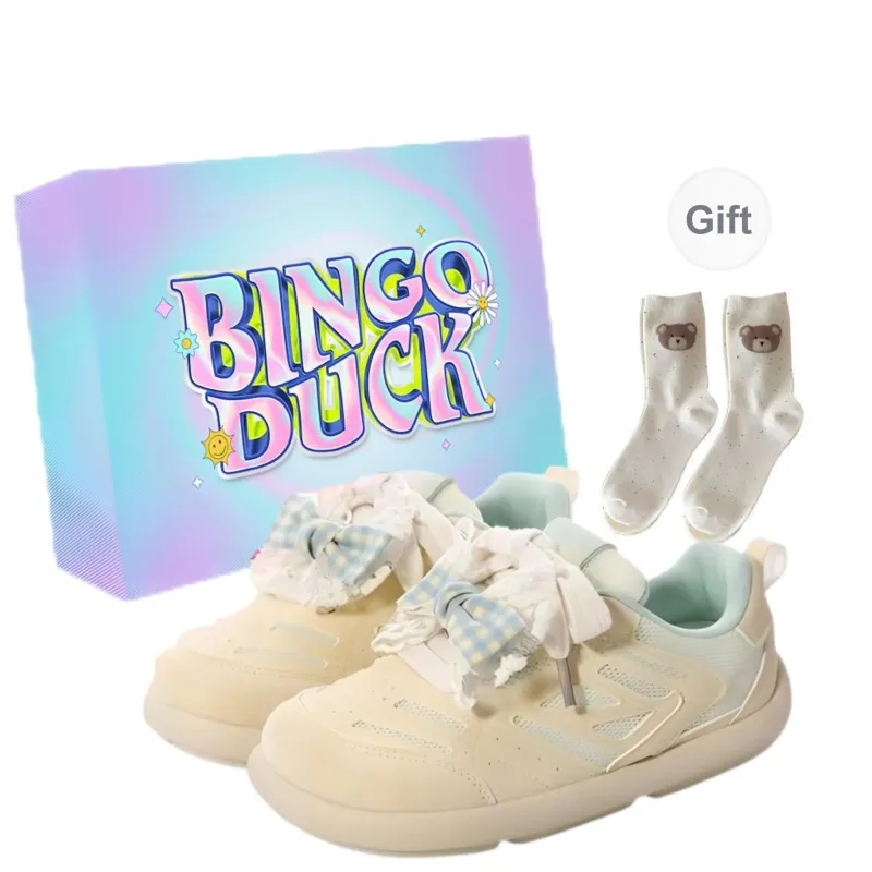 BINGO DUCK Low Top Skateboard Shoes Women's-4