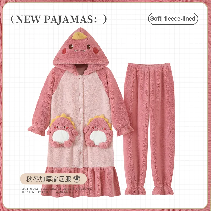 Maultiay Pajama Set Women's Shrimp Red-1