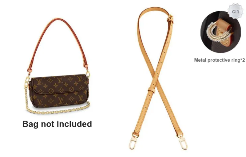 Luxury Care Artisan Workshop Top Grain Cow Leather Bag Strap Women's Beeswax-3