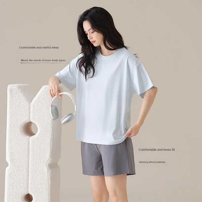 Urban Beauty Pajama Set Women's Sky Blue-5