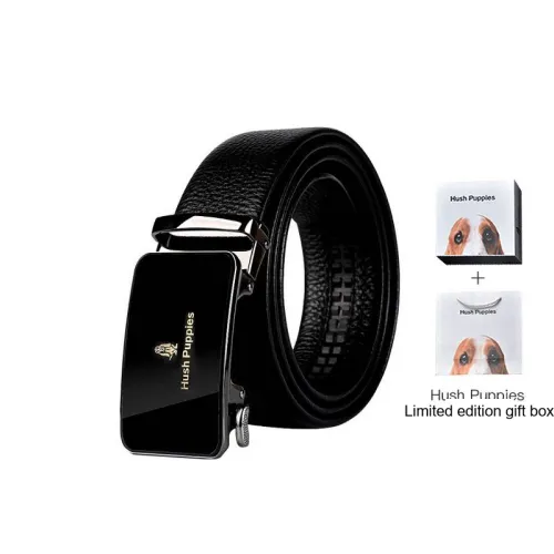 Hush Puppies Leather Belts Men Black