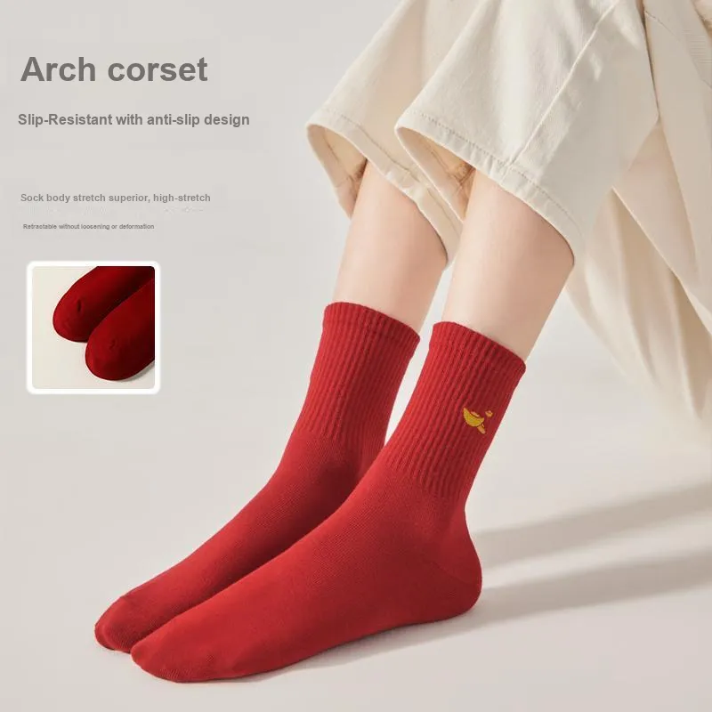 MIIOW Honmei Honmei Series Mid Calf Socks Unisex 5 Pack-1