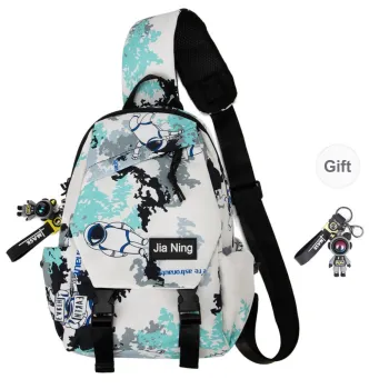 TAKI Nylon Commute Versatile Shoulder Bag, Crossbody Bag Regular Unisex Black/Yellow/Blue/Green