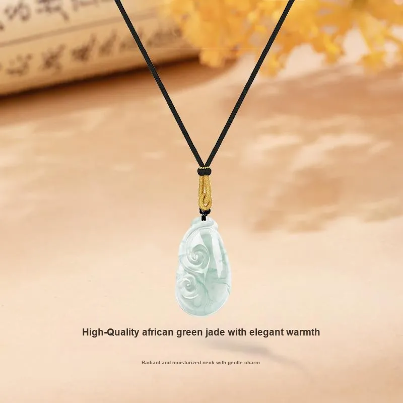 MISS TOOYA African Emerald Necklaces Unisex-2