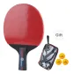 Red Blue Single Racket[Penhold Grip-H5006]+Racket Bag+Pre-Strung Line *1+Ball *3