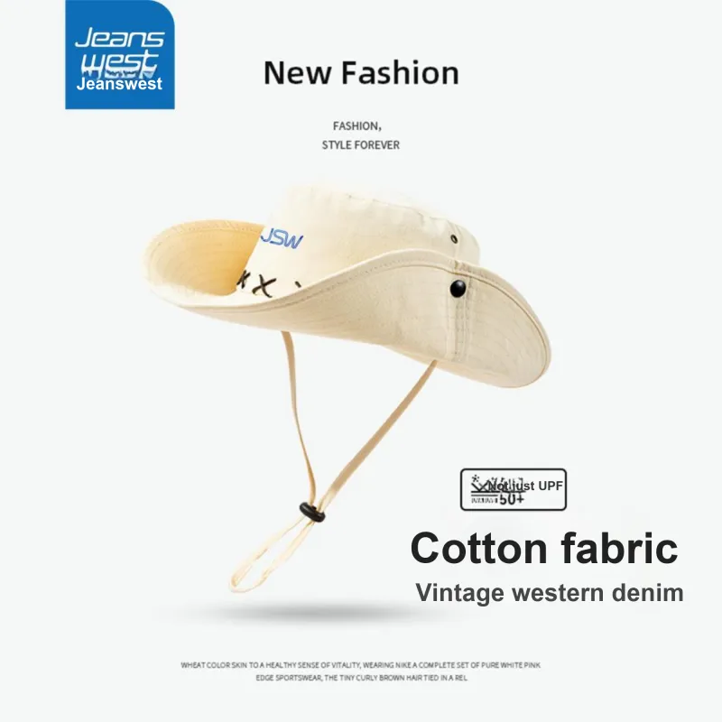 JEANSWEST Polyester Bucket Hats Unisex-3