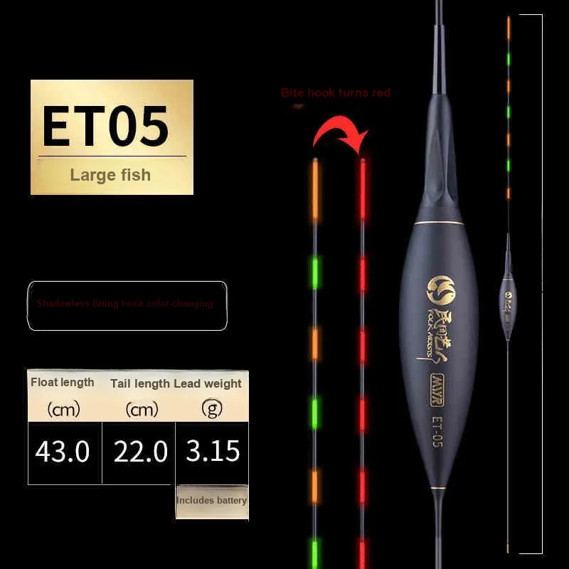 Folk Artists Floats Fishing Composite Material Luminous Drift-10