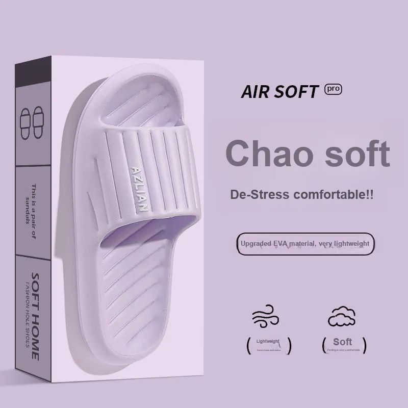 Foot Recreation Summer Squashy And Bouncy Feeling Soft Soled Indoor Bathroom Bathing Slip Resistant Home Slippers-19