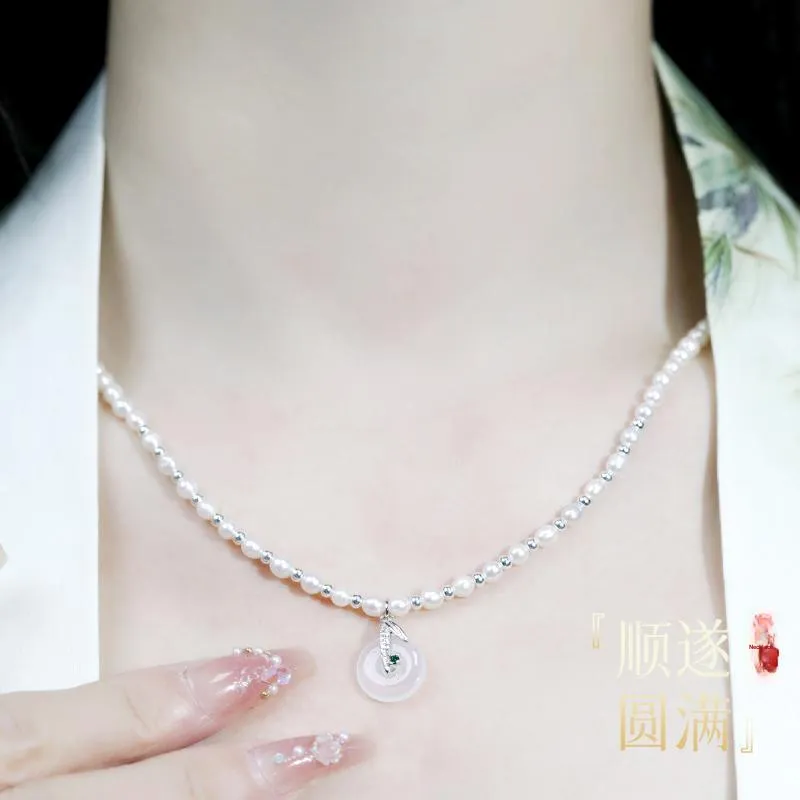 Love Pearl Necklaces Women's-5