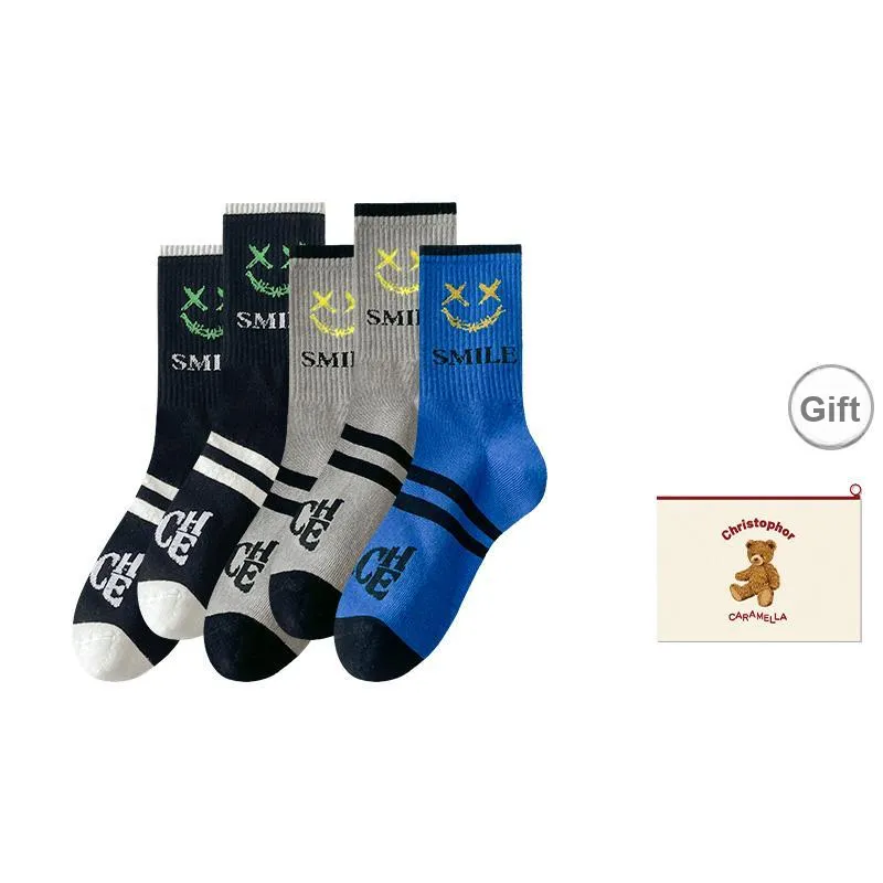 Caramella Mid-Calf Socks Men's Shopping Bag Combo Set-10
