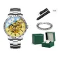 Outfit Combo Set[Mobius Bracelet+White Blue Steel]Leather Strap+Leather Box J8014G1