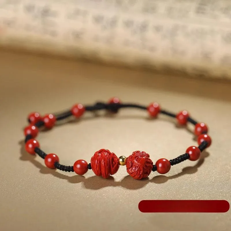 Sima Is Ethereal Reconstructed Cinnabar Anklets Unisex-2