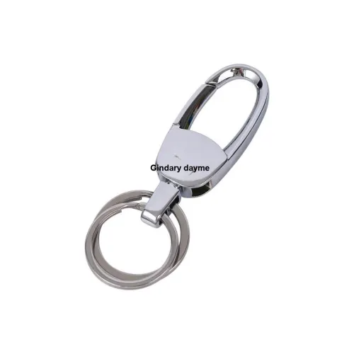 RIMEI Брелоки из цинкового сплава унисекс яркий хром серебряный