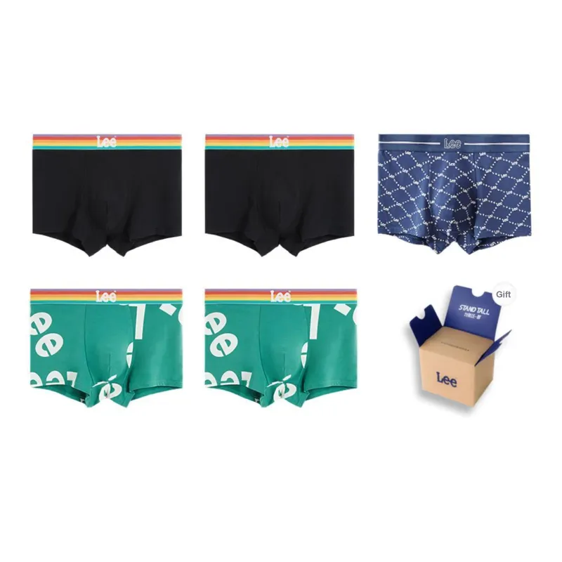 Lee Prism Color Two Underwear Gift Box Men's 5 Pack-4