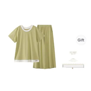 XIA.WA.ZHI.XIU Pajama Set Women's Gift Box Set Matcha