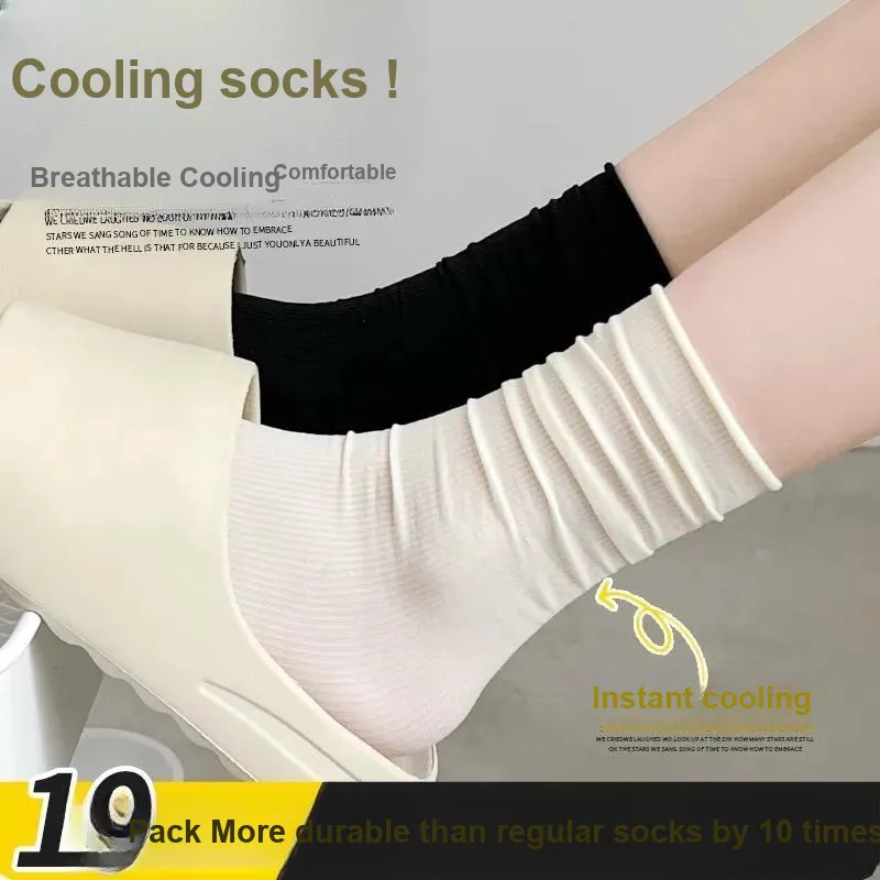 Yalu Mid Calf Socks Women's 10 Pack-1