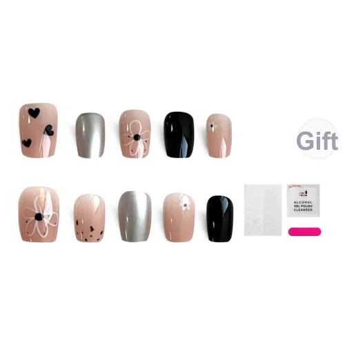 JIABITU Патч Минималистский стиль Jump Патч False Nail Короткий LADDER Однотонный Smudge Матовый 14mm