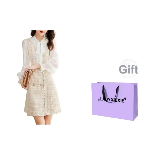 LADYXIEXIE Длинное платье с длинными рукавами женское