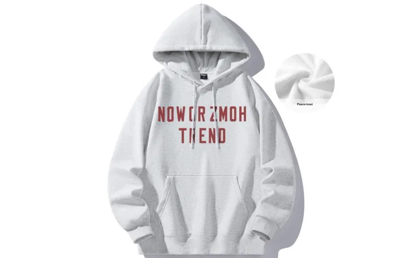 ZMOH Fleece Lined Hoodie Unisex Couple's-13