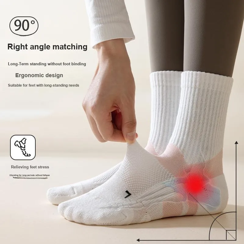 MIIOW Mid Calf Socks Women's 3 Pack-11