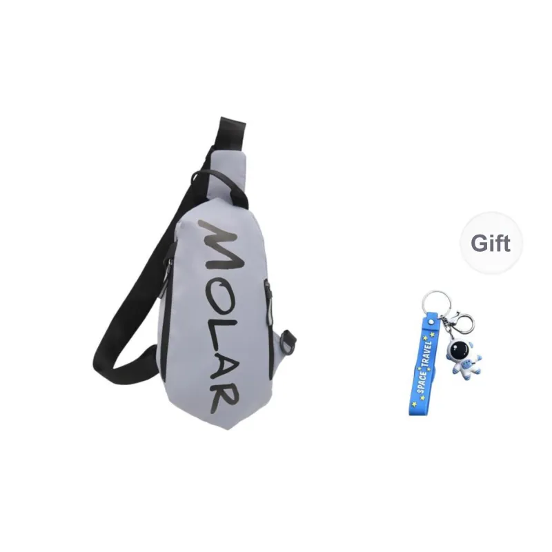 GOBLIN SHARKS 1759 Nylon Sling Bag Unisex White/Black/Gray/Green/Planet Black/Planet White-12