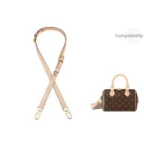 [Single Purchase]Vegetable Tanned Leather 1.8cm-Width 3 Sections Adjustable 70-123cm