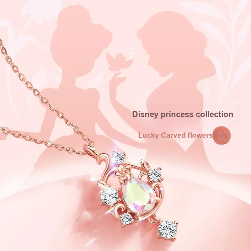 Disney Princess S925 Silver Necklaces Women's-1