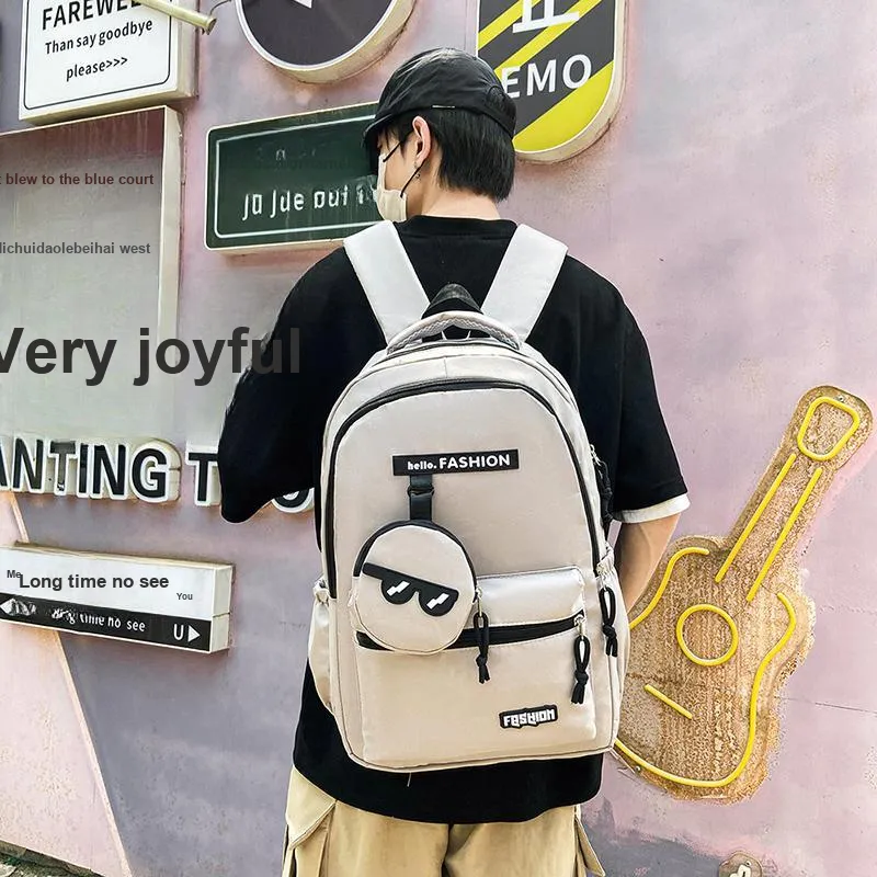 SEVENMOONS Oxford Backpack Unisex Multicolor-4