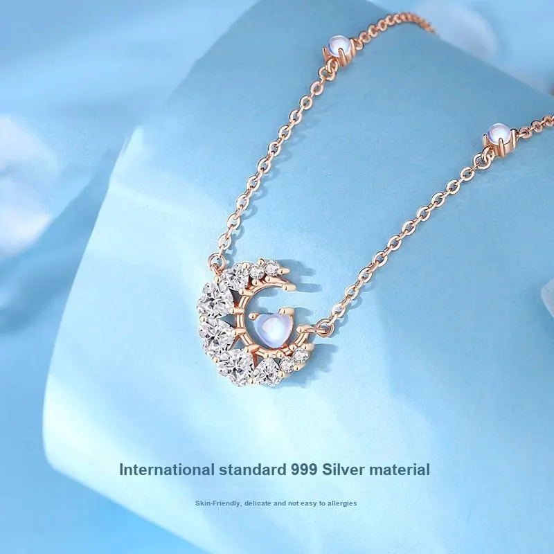 Heart To Heart 999 Fine Silver Necklaces Women's-4