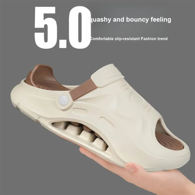 Budding Bear EVA Slip Resistant Odor Resistant Abrasion Resistant Slide Slippers Men's-3