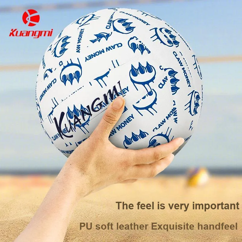 Kuangmi x Claw Money PU Size 5 Volleyball Unisex White Blue-13