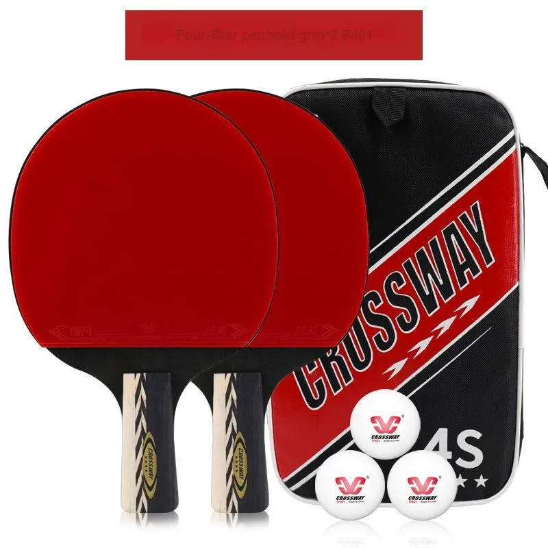 CROSSWAY Ping Pong Paddles Unisex All Wood Red-6