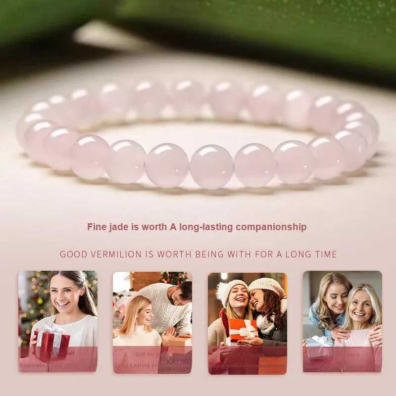 ALLOVE Hetian Jade Bracelets Lotus Root Powders Unisex-3