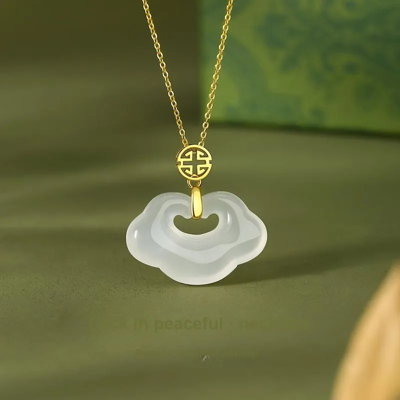KADER Peace And Joy Series Chalcedony Jade Necklaces Women's-2