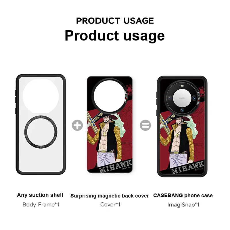 CASEBANG Made Of Polycarbonate One Piece Collaboration Phone Case With Magnetic Back Cover For Huawei Mate60/Pro/Pro+-17