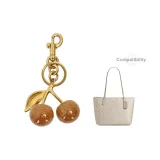 Gold Cherry Pendant
