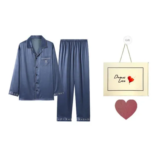 DAMOS·LOVE Пижамный комплект Мужской Синий