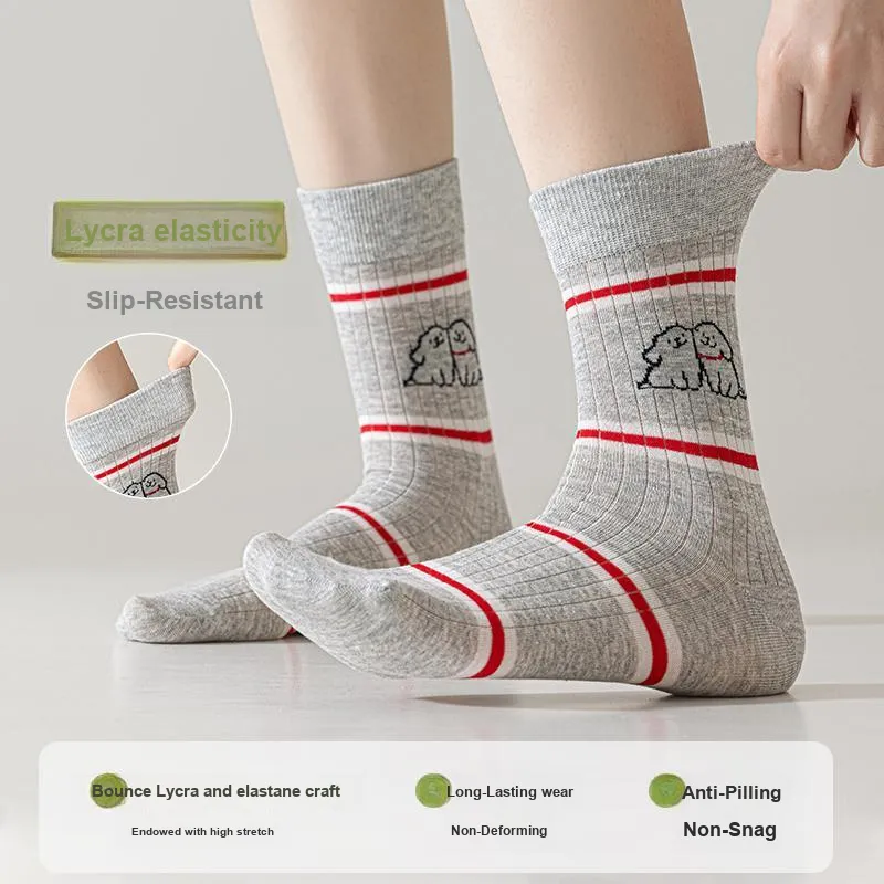 GRACEWELL Mid Calf Socks Women's Combo Set-14