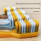 [Brown+White]Flat-Threaded Spiral Wire, Medium-Firm Bristles