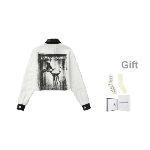 Charlie Luciano Рубашка Унисекс Черный Белый