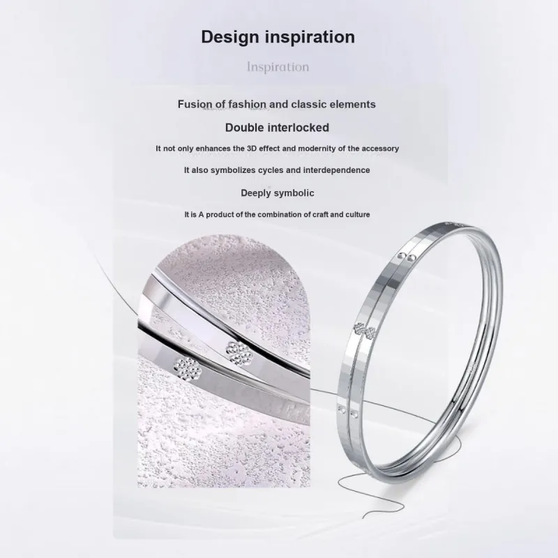 LAOMIAO 990 Silver Sterling Silver Bracelets Women's-2