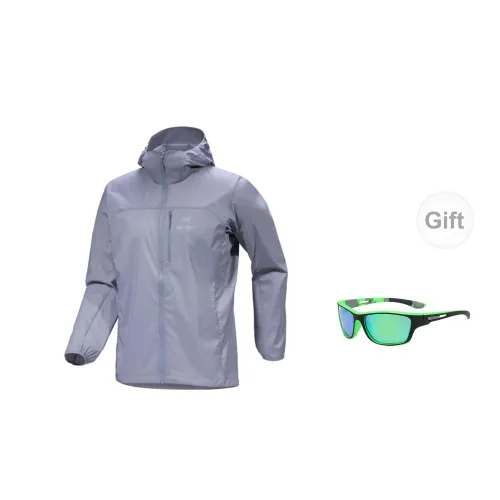 Arcteryx Squamish Windbreaker Jackets Men Layer Cloud Grey - Includes Eyeglasses