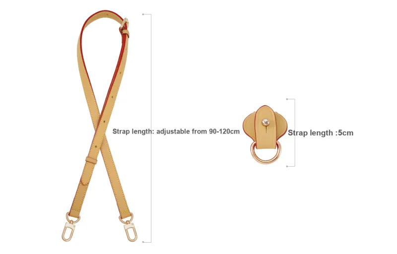 Lan Bao Fan Alloy Cow Leather DuPont Paper Bag Accessory Bag Strap Women's Multicolor-15