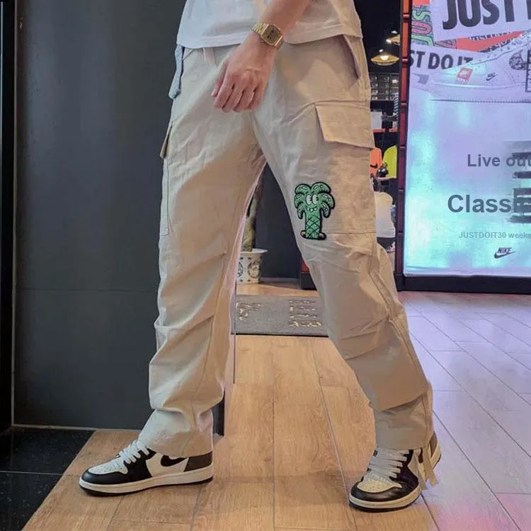 LiNing Skateboard Casual Pants Fall Unisex Khaki-2